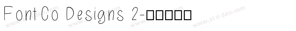 FontCo Designs 2字体转换